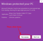 Windows protected your PC Step 2